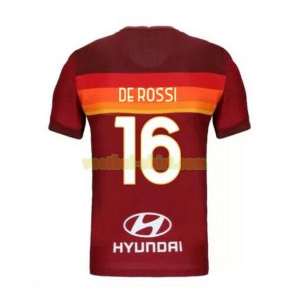 de rossi 16 as roma priemra shirt 2020-2021 mannen