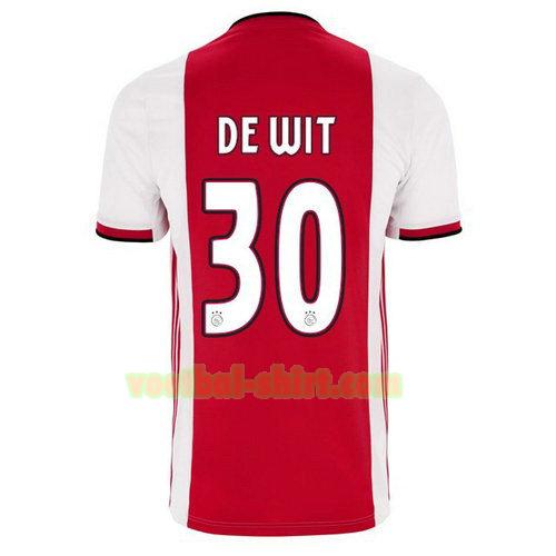 de wit 30 ajax thuis shirt 2019-2020 mannen