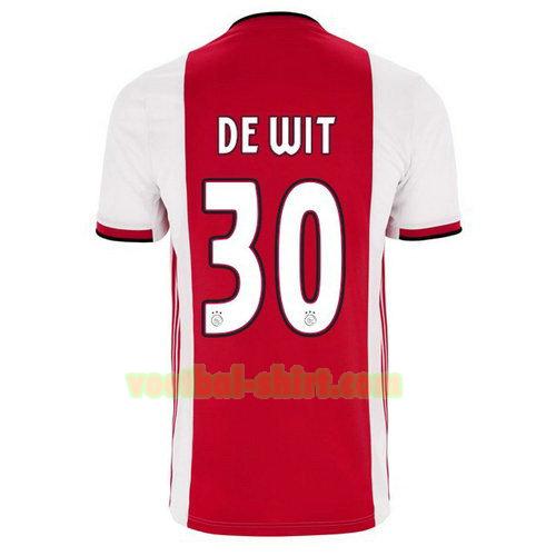 de wit 30 ajax thuis shirt 2019-2020 mannen