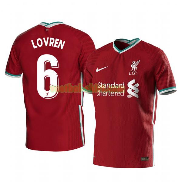 dejan lovren 6 liverpool thuis shirt 2020-2021 mannen