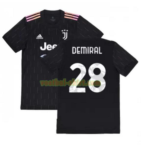 demiral 28 juventus uit shirt 2021 2022 zwart mannen