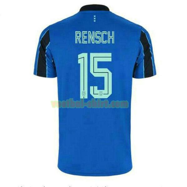 devyne rensch 15 ajax uit shirt 2021 2022 blauw mannen