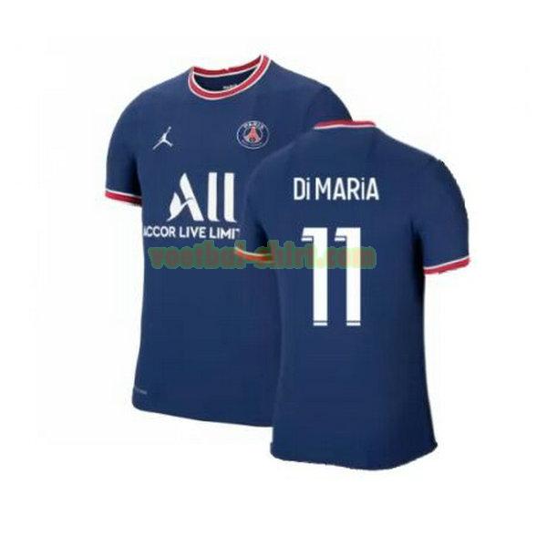 di maria 11 paris saint germain thuis shirt 2021 2022 blauw mannen