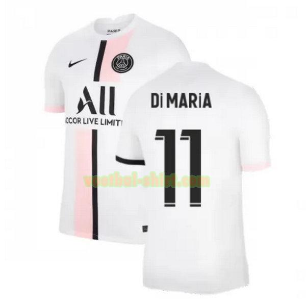 di maria 11 paris saint germain uit shirt 2021 2022 wit mannen