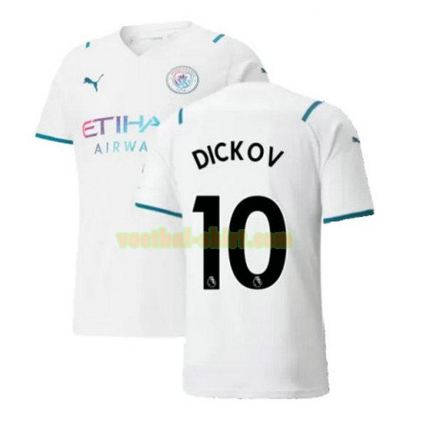 dickov 10 manchester city uit shirt 2021 2022 wit mannen