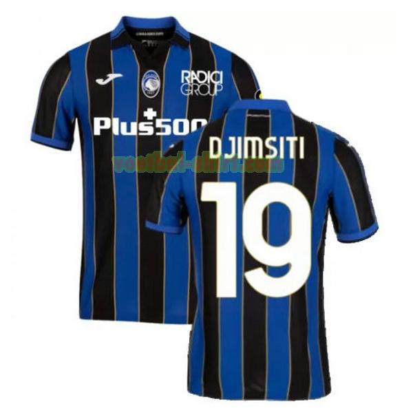 djimsiti 19 atalanta thuis shirt 2021 2022 blauw zwart mannen