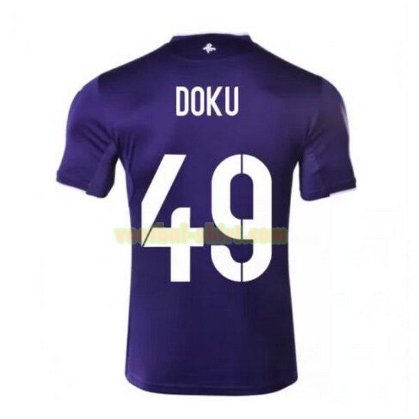 doku 49 anderlecht thuis shirt 2020-2021 purper mannen