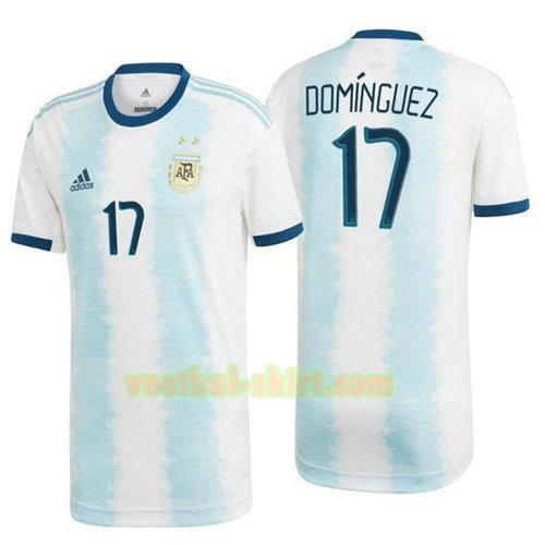 dominguez 17 argentinië thuis shirt 2020 mannen