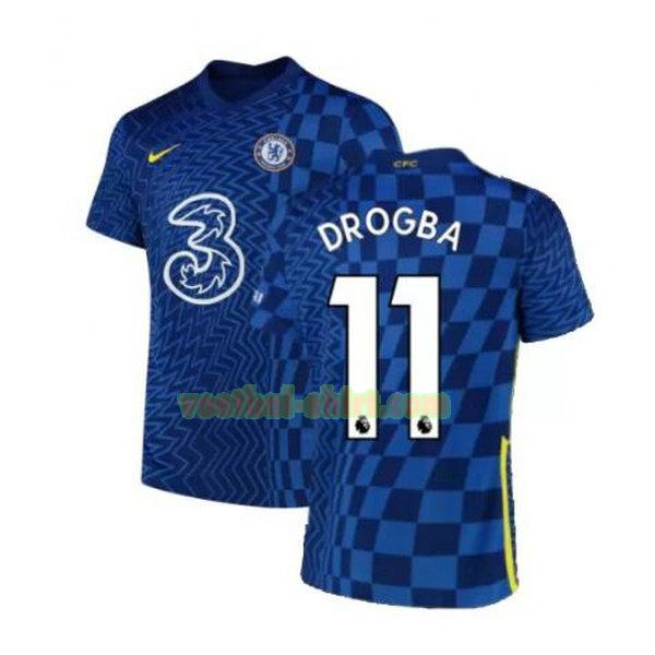 drogba 11 chelsea thuis shirt 2021 2022 blauw mannen