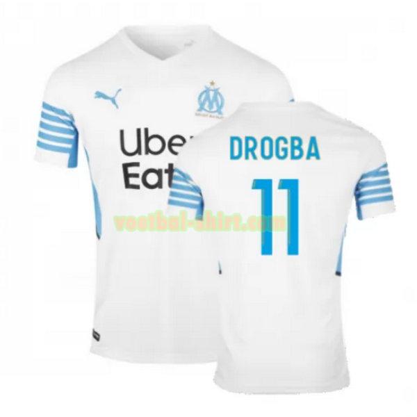 drogba 11 olympique marseille thuis shirt 2021 2022 wit mannen