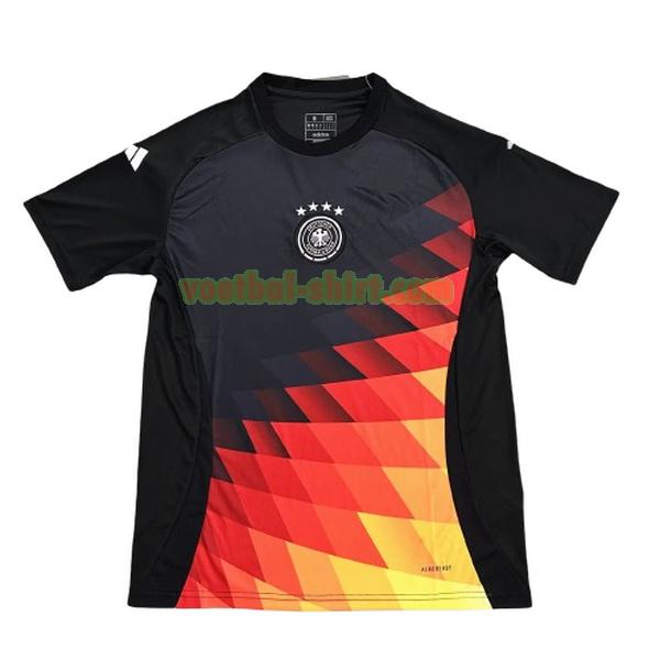 duitsland pre match shirt 2024 zwart mannen