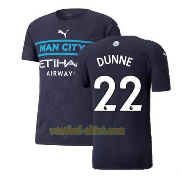 dunne 22 manchester city 3e shirt 2021 2022 zwart mannen