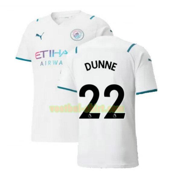 dunne 22 manchester city uit shirt 2021 2022 wit mannen