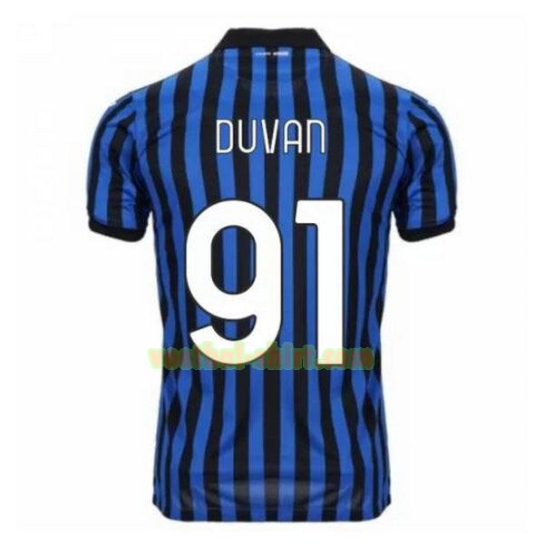 duvan 91 atalanta thuis shirt 2020-2021 blauw mannen