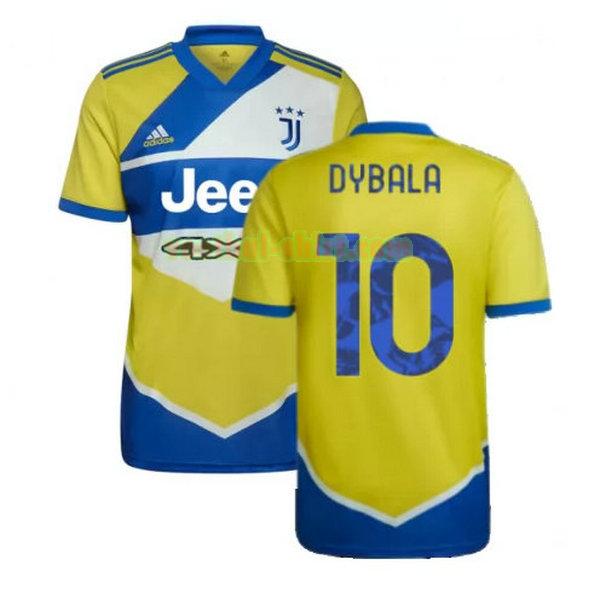 dybala 10 juventus 3e shirt 2021 2022 geel blauw mannen