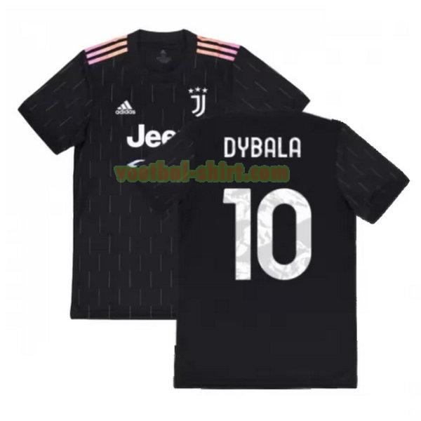 dybala 10 juventus uit shirt 2021 2022 zwart mannen