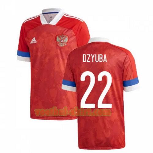 dzyuba 22 rusland thuis shirt 2020 mannen
