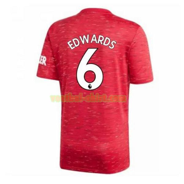 edwards 6 manchester united thuis shirt 2020-2021 mannen