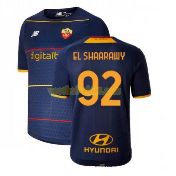 el shaarawy 92 as roma fourth shirt 2021 2022 geel mannen