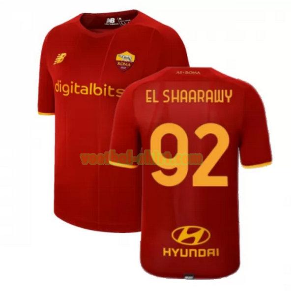 el shaarawy 92 as roma thuis shirt 2021 2022 rood mannen