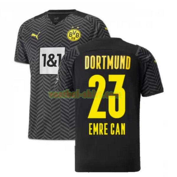 emre can 23 borussia dortmund uit shirt 2021 2022 zwart mannen