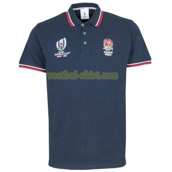 engeland polo shirt 2019 blauw mannen