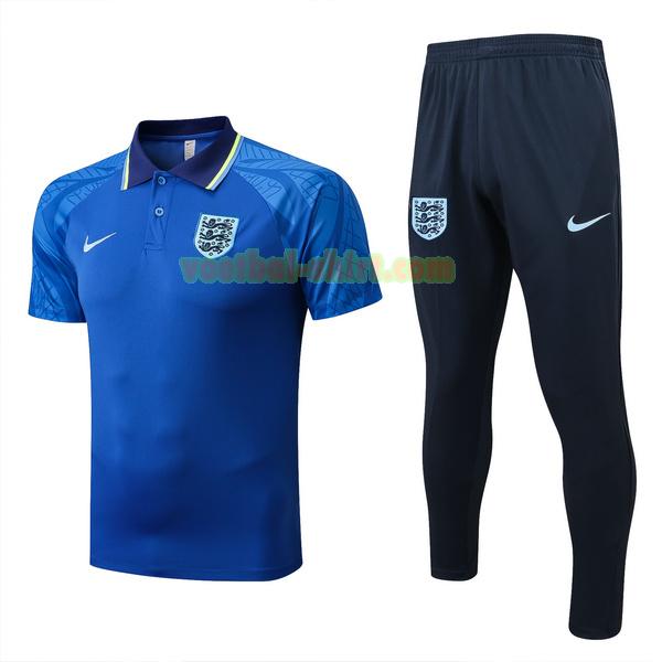 engeland set polo 2022 2023 blauw mannen