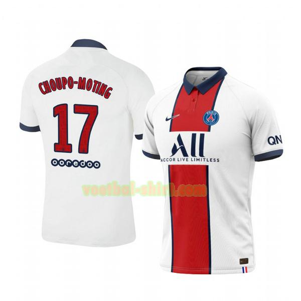 eric maxim choupo moting 17 paris saint germain uit shirt 2020-2021 mannen