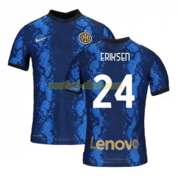 eriksen 24 inter milan thuis shirt 2021 2022 blauw mannen