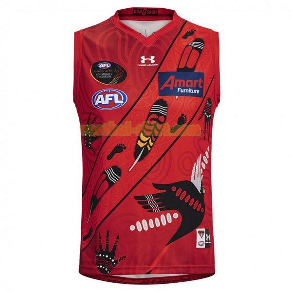 essendon bombers guernsey shirt 2021 rood mannen