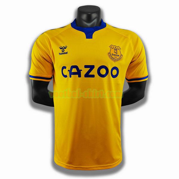 everton uit player shirt 2020-2021 geel mannen