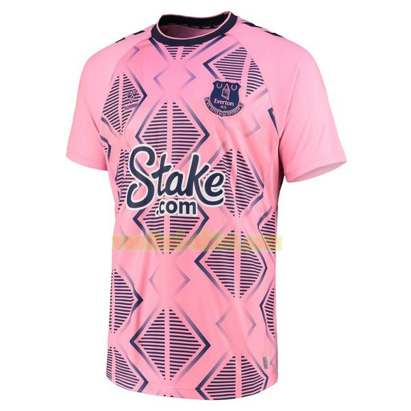 everton uit shirt 2022 2023 roze mannen