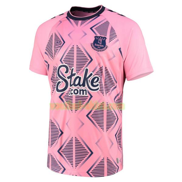 everton uit shirt 2022 2023 thailand roze mannen