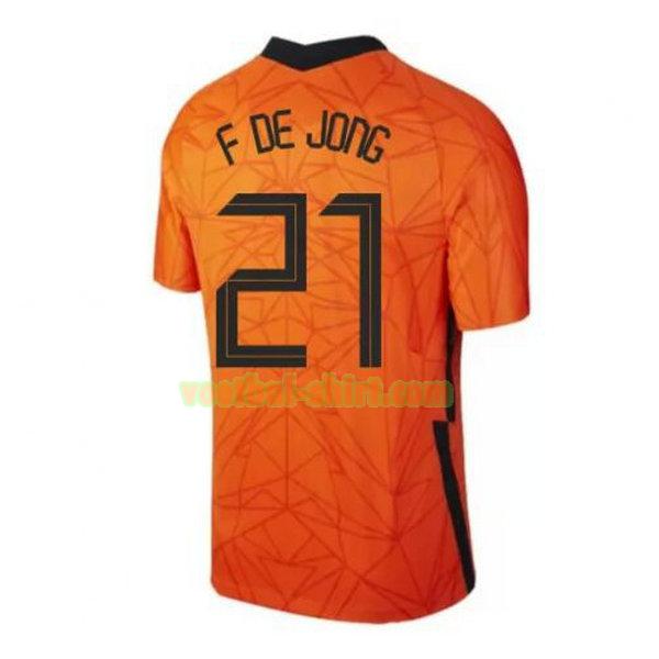 f de jong 21 nederland thuis shirt 2020 mannen