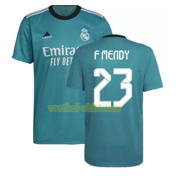 f mendy 23 real madrid 3e shirt 2021 2022 groen mannen