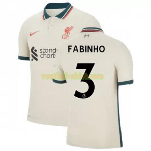 fabinho 3 liverpool uit shirt 2021 2022 geel mannen