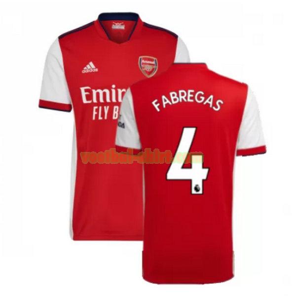 fabregas 4 arsenal thuis shirt 2021 2022 rood mannen