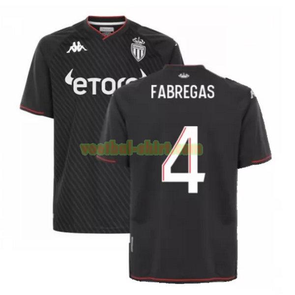 fabregas 4 as monaco uit shirt 2021 2022 zwart mannen