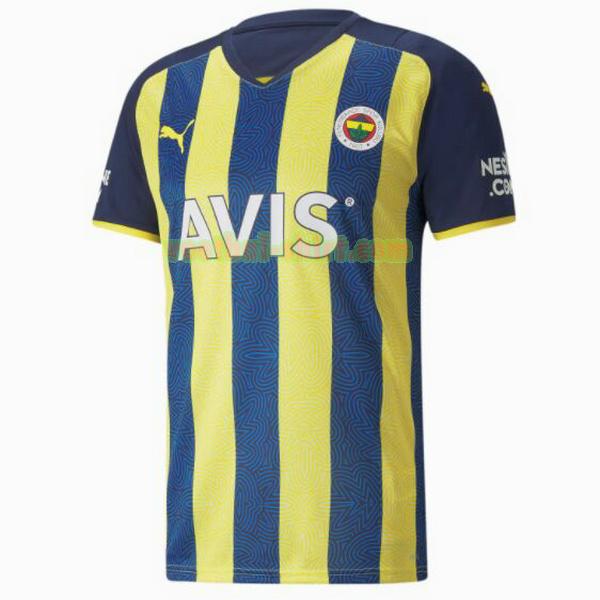 fenerbahce thuis shirt 2021 2022 thailand geel blauw mannen