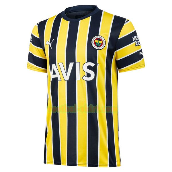 fenerbahce thuis shirt 2022 2023 thailand geel zwart mannen