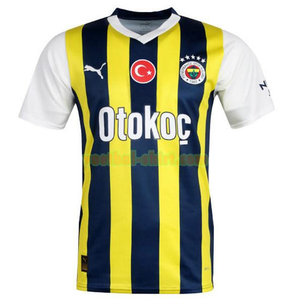 fenerbahce thuis shirt 2023 2024 thailand blauw geel mannen