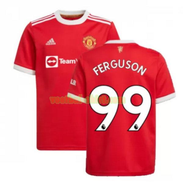 ferguson 99 manchester united thuis shirt 2021 2022 rood mannen