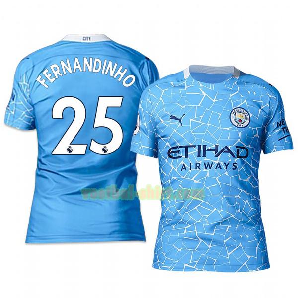 fernandinho 25 manchester city thuis shirt 2020-2021 mannen