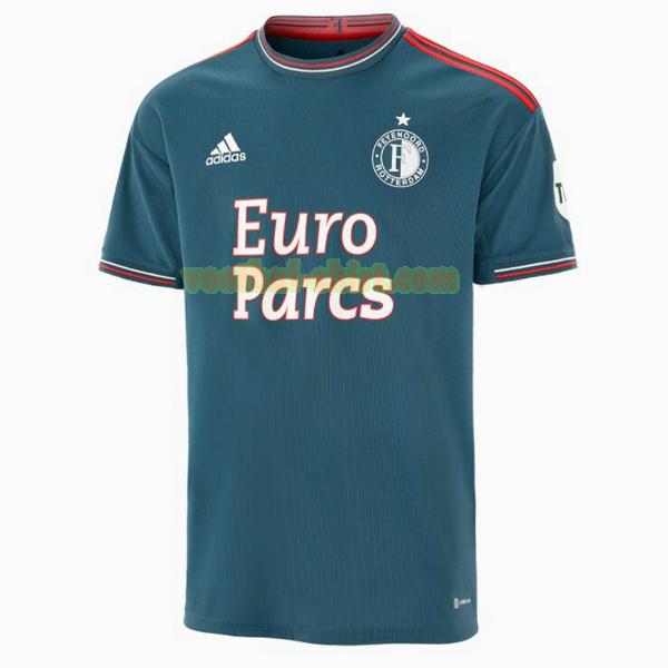 feyenoord rotterdam uit shirt 2022 2023 thailand blauw mannen