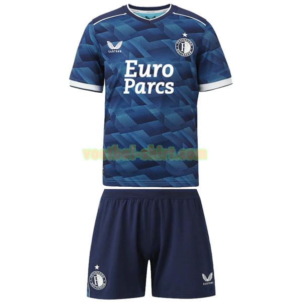 feyenoord rotterdam uit shirt 2023 2024 blauw kinderen