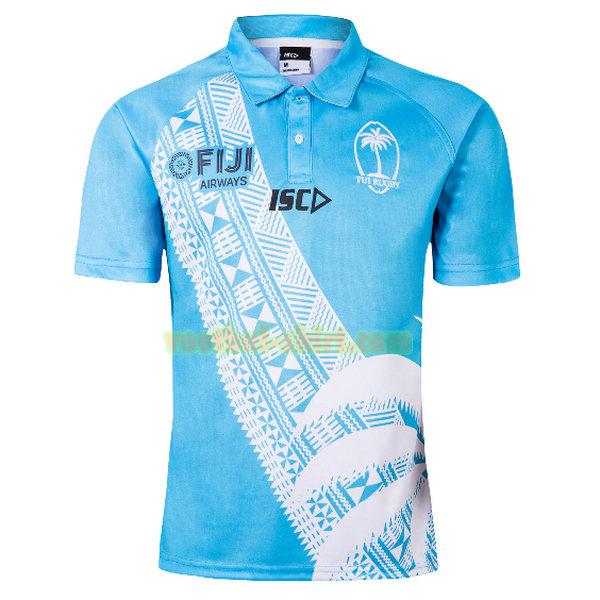 fiji 7s polo shirt 2019 blauw mannen
