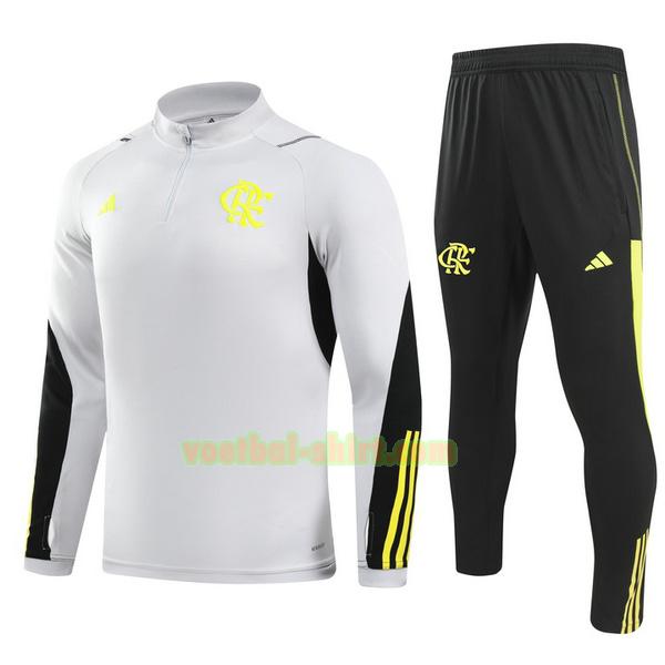 flamengo set half zipper trainingspak 2024 grijs kinderen
