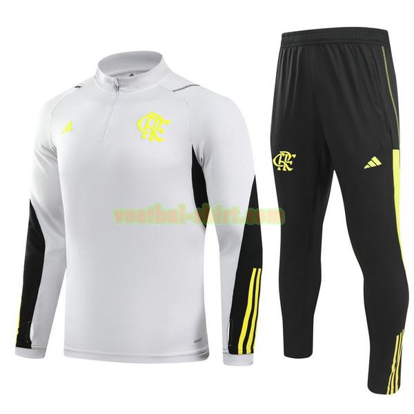 flamengo set half zipper trainingspak 2024 grijs mannen
