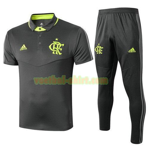 flamengo set poloshirt 2019-2020 grijs mannen