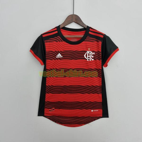 flamengo thuis shirt 2022 2023 rood zwart dames